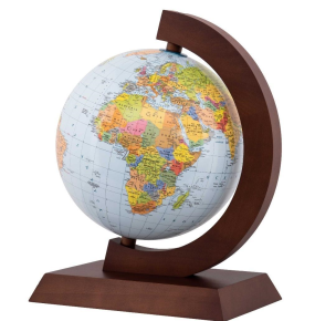 Opakowanie Globus polityczny drewniana oprawa 25cm GB