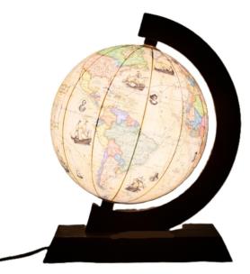 Opakowanie Globus trasami odkrywców podświetl. 25cm UA