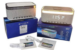 Opakowanie Głośnik z zegarem, radio, budzik USB 15W
