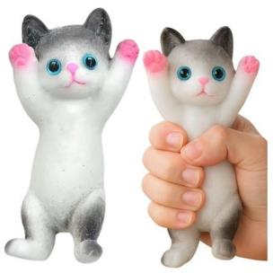 Opakowanie Gniotek sensoryczny Kotek biało-szary 13x6,5cm