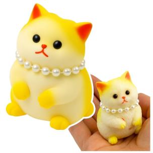 Gniotek sensoryczny Kotek z perłami 7,5cm. Wydawca: Leantoys. Multiszop.pl Opakowanie Gniotek sensoryczny Kotek z perłami 7,5cm