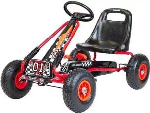 Gokart na pedały Razor czerwony. Wydawca: Baby Mix. Multiszop.pl Opakowanie Gokart na pedały Razor czerwony