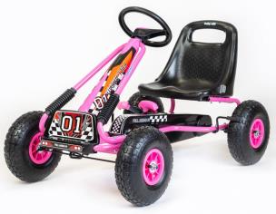 Gokart na pedały Razor różowy. Wydawca: Baby Mix. Multiszop.pl Opakowanie Gokart na pedały Razor różowy