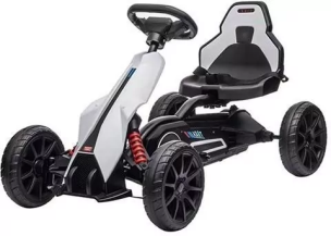 Gokart na pedały Speedster biały. Wydawca: Baby Mix. Multiszop.pl Opakowanie Gokart na pedały Speedster biały
