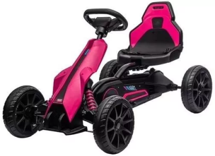 Gokart na pedały Speedster różowy. Wydawca: Baby Mix. Multiszop.pl Opakowanie Gokart na pedały Speedster różowy