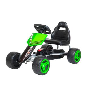 Gokart na pedały Speedy zielony. Wydawca: Baby Mix. Multiszop.pl Opakowanie Gokart na pedały Speedy zielony