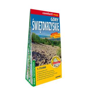 Okładka książki Góry Świętokrzyskie laminowana mapa turystyczna 1:75 000
