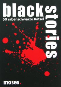 Gra Black Stories edycja niemiecka. Wydawca: Moses. Multiszop.pl Opakowanie Gra Black Stories edycja niemiecka