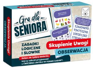 Gra dla Seniora Skupienie Uwagi Obserwacja. Wydawca: Kangur. Multiszop.pl Opakowanie Gra dla Seniora Skupienie Uwagi Obserwacja