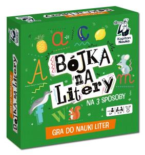 Okładka książki Gra do nauki liter Bójka na litery Kapitan Nauka