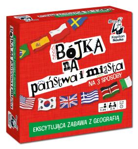 Opakowanie Gra geograficzna Bójka na państwa i miasta Kapitan Nauka