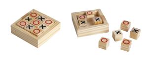 Gra Kółko i krzyżyk w drewnianej skrzynce. Wydawca: Norimpex. Multiszop.pl Opakowanie Gra Kółko i krzyżyk w drewnianej skrzynce