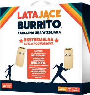 Gra Latające Burrito Ekstremalna edycja podwórkowa. Wydawca: Rebel. Multiszop.pl Opakowanie Gra Latające Burrito Ekstremalna edycja podwórkowa
