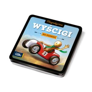 Gra magnetyczna Wyścigi. Wydawca: Albi. Multiszop.pl Opakowanie Gra magnetyczna Wyścigi