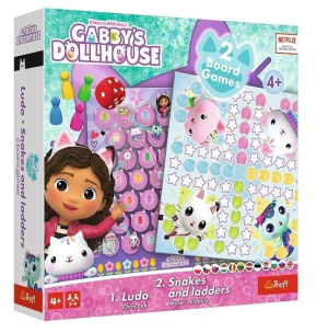 Opakowanie Gra planszowa 2w1 Gabby's Dollhouse TREFL