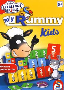 Gra Rummy Kids wersja dla dzieci. Wydawca: Schmidt Gry. Multiszop.pl Opakowanie Gra Rummy Kids wersja dla dzieci