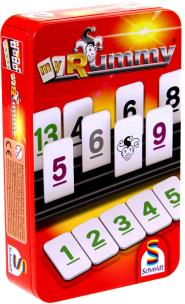 Gra Rummy w metalowej puszce. Wydawca: Schmidt Gry. Multiszop.pl Opakowanie Gra Rummy w metalowej puszce