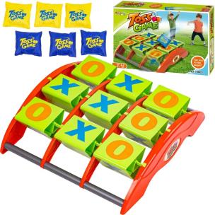 Gra rzucanie woreczkami kółko krzyżyk. Wydawca: Trifox. Multiszop.pl Opakowanie Gra rzucanie woreczkami kółko krzyżyk