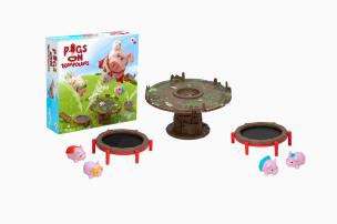 Gra Świnie na Trampolinie. Wydawca: Playmonster. Multiszop.pl Opakowanie Gra Świnie na Trampolinie