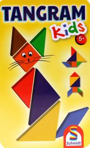 Gra Tangram dla dzieci w metalowej puszce. Wydawca: Schmidt Gry. Multiszop.pl Opakowanie Gra Tangram dla dzieci w metalowej puszce