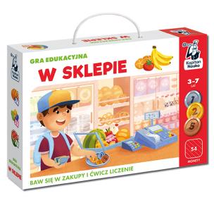 Gra W sklepie. Autor: Aksinnia Semyanikhina. Multiszop.pl Okładka książki Gra W sklepie