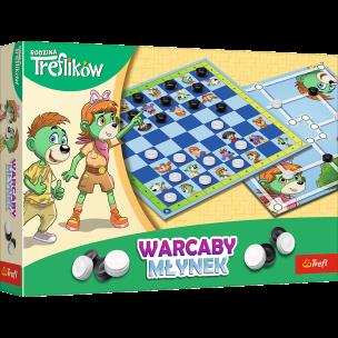 Opakowanie Gra Warcaby i Młynek Rodzina Treflików 02658