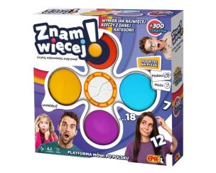 Gra Znam więcej. Wydawca: EPEE. Multiszop.pl Opakowanie Gra Znam więcej