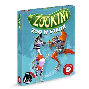 Gra Zookini - ZOO w bikini. Wydawca: Piatnik. Multiszop.pl Opakowanie Gra Zookini - ZOO w bikini