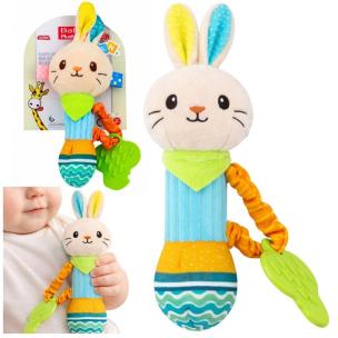 Opakowanie Grzechotka pluszowa z piszczałką Zajączek