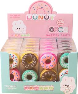 Opakowanie Gumka do ołówka Macaron 2szt (12szt)