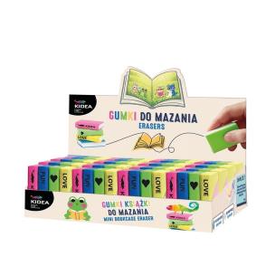 Opakowanie Gumki do mazania Książki (12szt) KIDEA