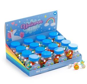 Opakowanie Gumki do mazania mini jednorożce w słoiczku