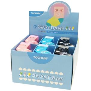 Opakowanie Gumko-temperówka do ołówka Skarpetka mix