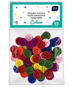 Opakowanie Guziki kolorowe 62szt