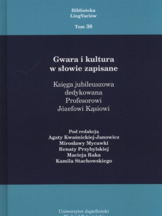 Okładka książki Gwara i kultura w słowie zapisane