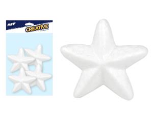 Gwiazda gładka  8cm 4 sztuki. Wydawca: MFP. Multiszop.pl Opakowanie Gwiazda gładka  8cm 4 sztuki
