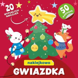 Gwiazdka. Naklejkowo. Autor: Opracowanie zbiorowe. Multiszop.pl Okładka książki Gwiazdka. Naklejkowo