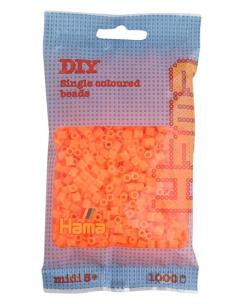 Opakowanie Hama Midi Koraliki w woreczku 1000 pomarańczowe neonowe