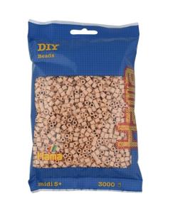 Opakowanie Hama Midi Koraliki w woreczku 3000 beżowe