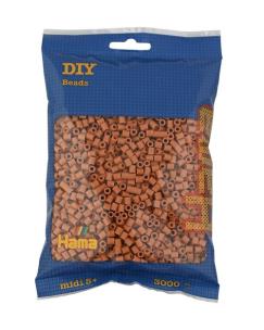 Opakowanie Hama Midi Koraliki w woreczku 3000 jasnobrązowe