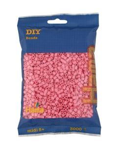Opakowanie Hama Midi Koraliki w woreczku 3000 jasnoróżowe