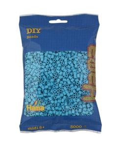 Opakowanie Hama Midi Koraliki w woreczku 3000 niebieskie