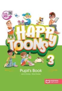 Okładka książki Happy Toons 3 ed. międzynar. PB + DigiBook (kod)