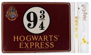 Harry Potter Tabliczka metalowa Peron 9 i 3/4. Wydawca: Half Moon Bay. Multiszop.pl Opakowanie Harry Potter Tabliczka metalowa Peron 9 i 3/4