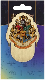 Harry Potter Zakładka metalowa Herb Hogwartu. Wydawca: Half Moon Bay. Multiszop.pl Opakowanie Harry Potter Zakładka metalowa Herb Hogwartu
