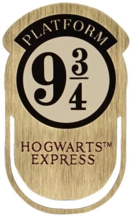 Harry Potter Zakładka metalowa Peron 9 i 3/4. Wydawca: Half Moon Bay. Multiszop.pl Opakowanie Harry Potter Zakładka metalowa Peron 9 i 3/4