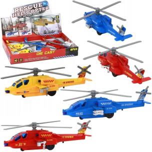 Opakowanie Helikopter metal pull back ze światłem i dźwiękiem