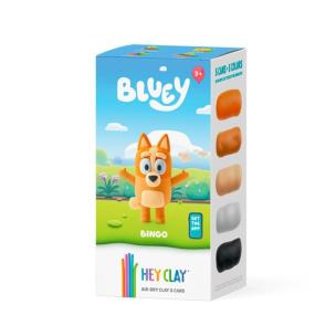 Opakowanie Hey Clay- Figurka Bluey Bingo + akcesoriami 5pak