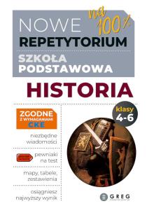 Historia. Nowe Repetytorium 2026. Szkoła podstawowa. kl. 4-6. Autor: Opracowanie zbiorowe. Multiszop.pl Okładka książki Historia. Nowe Repetytorium 2026. Szkoła podstawowa. kl. 4-6