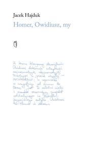 Okładka książki Homer, Owidiusz, my